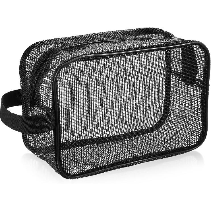 Mesh Shower Caddy Bag, Portable Toiletry Shower Tote Quick Dry Portable Tote Bag Gym Bags Bathroom Shampoo Bags for College Dorm Bathroom Swimming