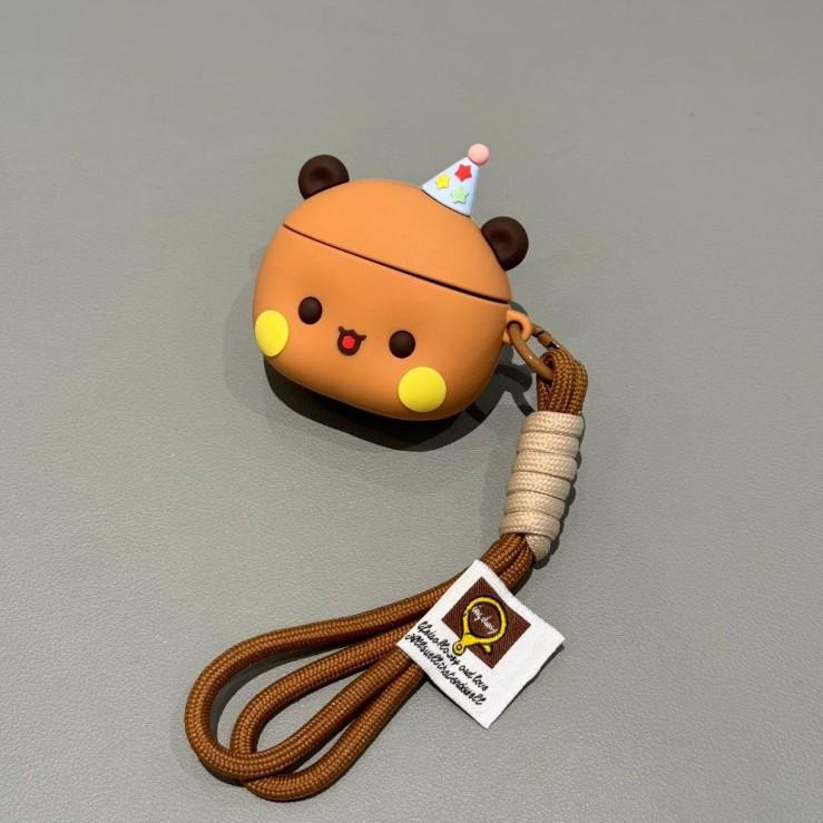 Cute AirPods pro1 apple bluetooth headset case 1/1 generation cartoon bear protective case for women