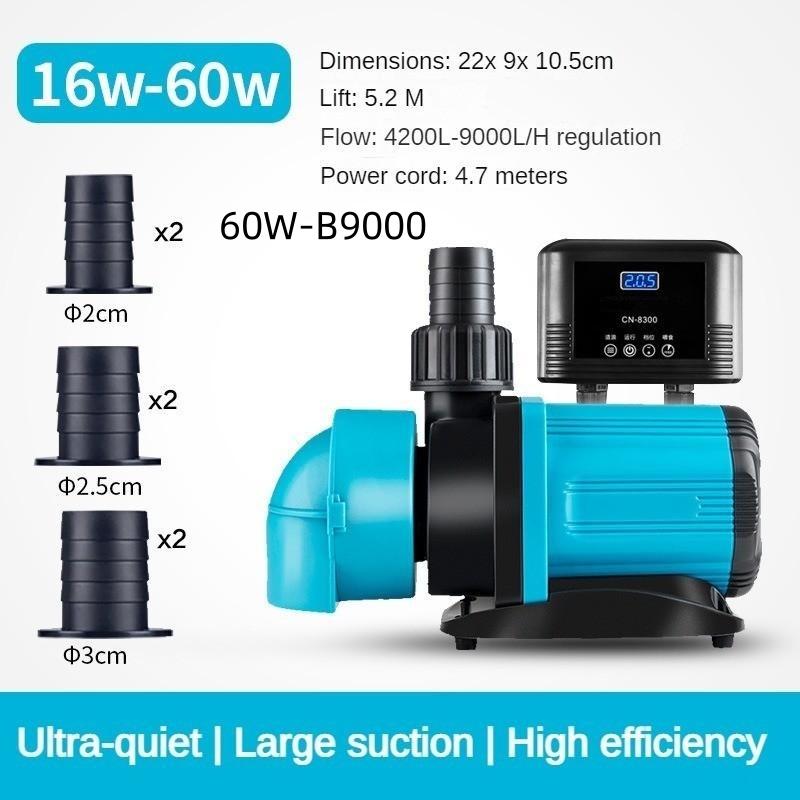 Small Frequency Conversion Bottom Suction Pump Fish Tank Silent Submersible Pump Aquarium Circulation Filtration Pump