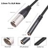 3.5mm Female To XLR Male Interconnect Cable Female To 3 Pin XLR Male Cable for Microphone