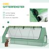Portable Small Polytunnel, Mini Greenhouse with Mesh Windows for Indoor and Outdoor, 240x90x90cm, Green