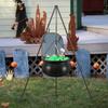 2025 Halloween Witch Cauldron With Tripod Eyeball Light Strings And Skeleton Halloween Cauldron Decoration For Home And Porch