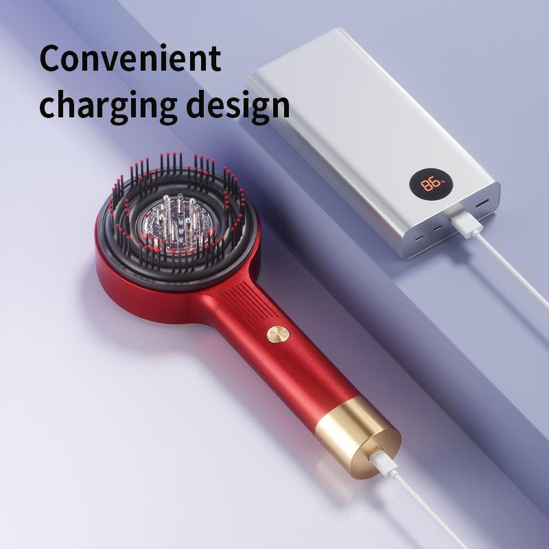 Wireless Electric Red Light Scalp Massager Comb for Hair Care and Growth, Anti-Hair Loss