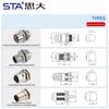 IP67 Straight M12 Connector Male Female a B C D Code 2 3 4 5 6 8 12 17Pin Front Mount M12 PCB Socket