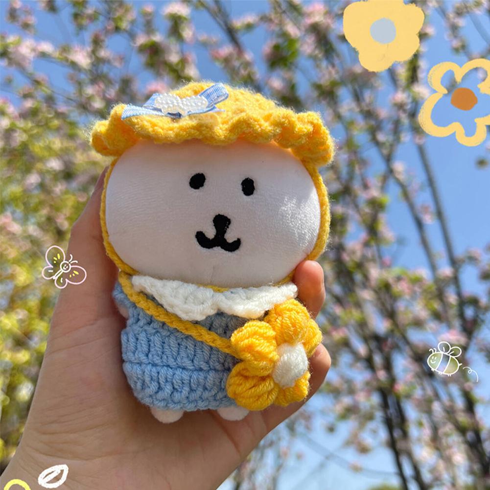 For 13cm Joke Bear Doll Clothes Fashion Clothes Hat Doll Clothes Color Match Triangular Scarf Dolls Accessories Cute Decoration Little Clothes
