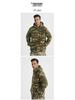 Men's Winter Camouflage Hooded Sweatshirt - Thick Fleece Lined, Warm, Outdoor Tactical Sport