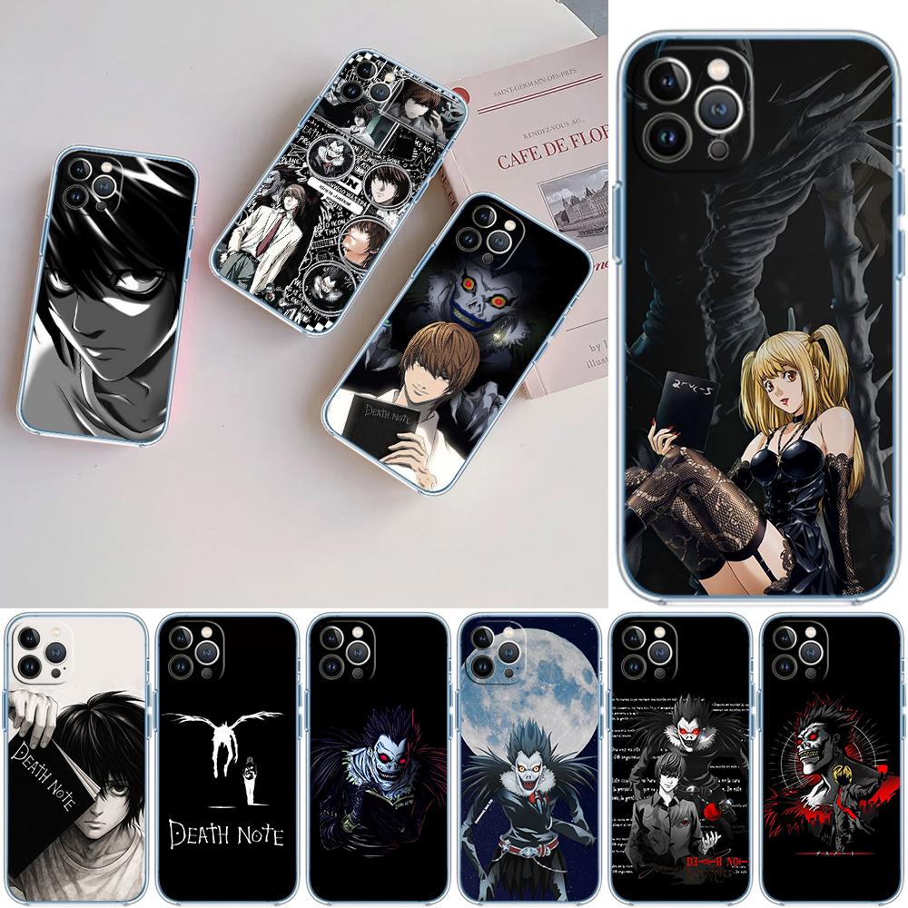 LO30 Death Note Soft Shell Transparent Phone Case for Motorola Moto Edge 20 30 40 50 S30 Fusion Ultra Pro Neo Lite + G200 G23