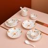 Lucky Blue and White Ceramic Dinnerware Set