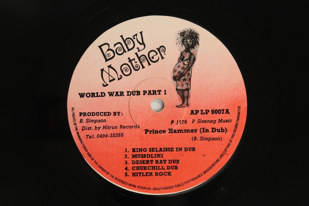 LP Record PRINCE HAMMER - World War Dub Part 1 APLP9007 BABY MOTHER 1979 UK Reggae, Ska & Dub Used