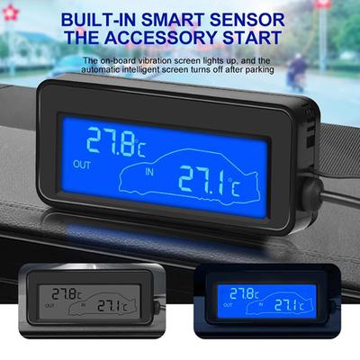12V Mini Auto Temperatur Digital LCD Display Thermometer Außen Innen Temperatur Gauge Meter Auto Innen Ausrüstung