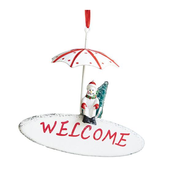 Závěsná ozdoba na vánoční stromek se šňůrkou, snadná instalace, ručně malovaná figurka, sváteční ozdoba sněhulák Santa Claus