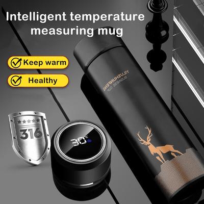 500ML Inteligentny Termos Butelka na Wodę LED Cyfrowy Wyświetlacz Temperatury Termos Spożywczy Na Herbatę Kawę Kubki Termiczne Piękny Kubek