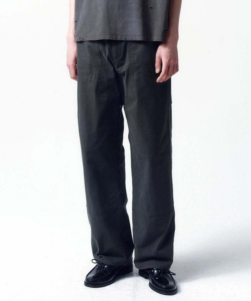 INSILENCE Duck Cotton Double Knee Pants Charcoal
