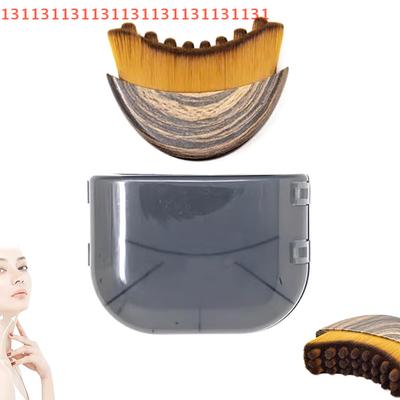 Lymfatische Contour Gezichtskwast Met Doos Droog Borstelen Gezichtskwast Lymfedrainage Massager Voor Gezicht Kin Sculpting Tool