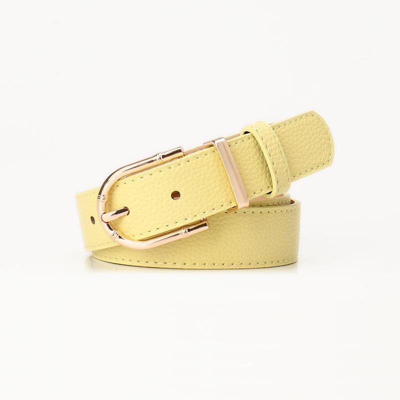 New Korean Version of Fashionable Versatile Belt Simple and Personalized Women's Belt Decorative Suit Jeans Belt Women