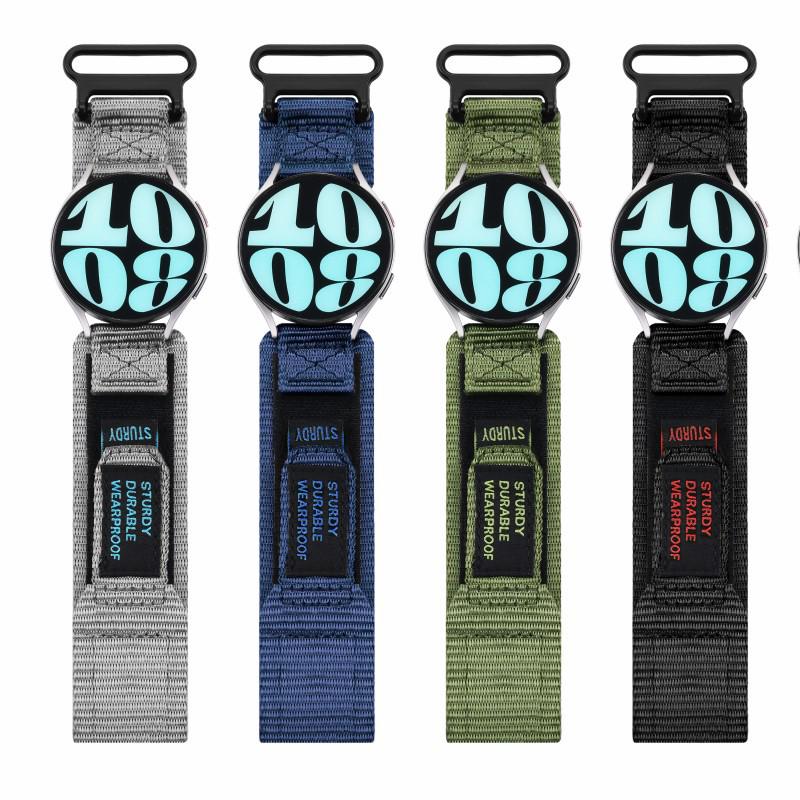 Nylon Quick-Release Hook-and-Loop Watch Band for Huawei GT3/4 - 20mm/22mm