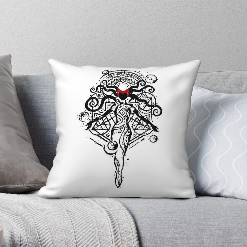 Darkhold Scarlet Witch Pillowcase Polyester Linen Velvet Pattern Zip Decor Pillow Case Car Cushion Case