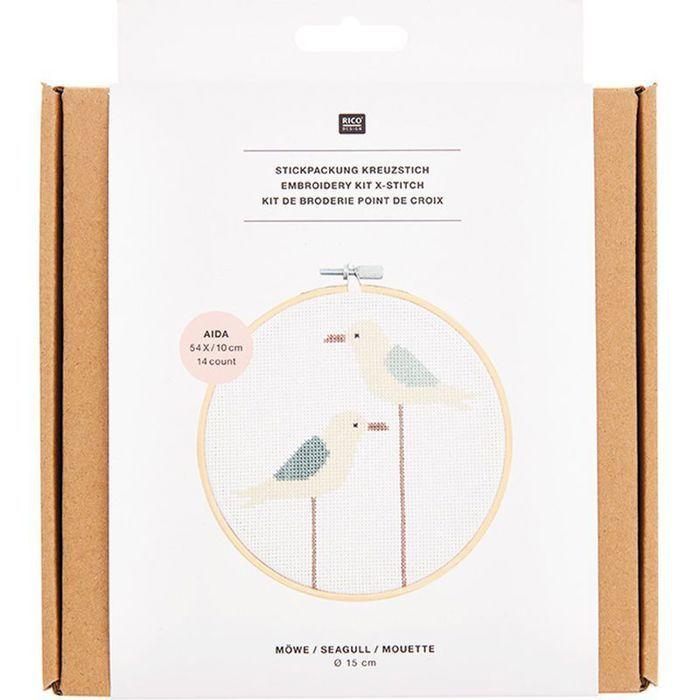 Kit broderie - mouettes
