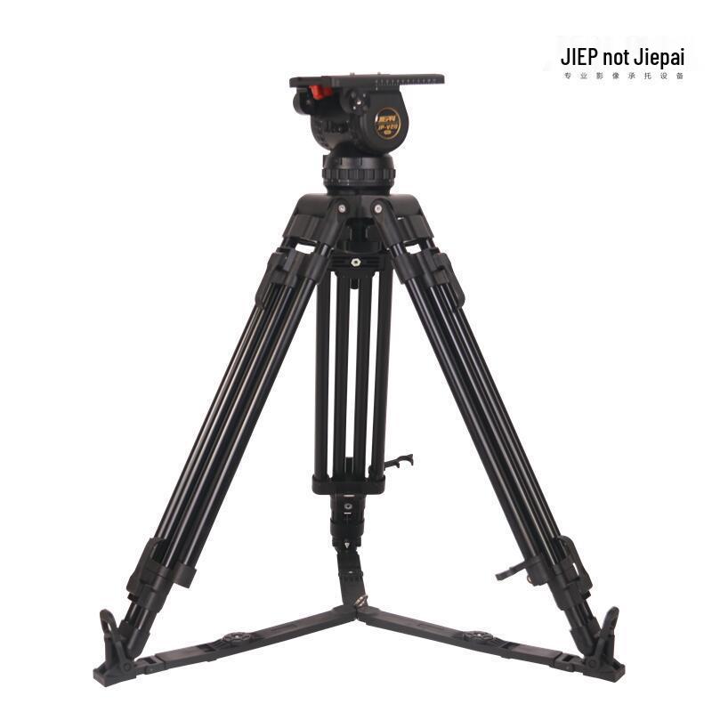 8K Shooting Hydraulic Pan-Tilt Tripod Set JP-v20LPRO Broadcast-Grade Aluminum Alloy
