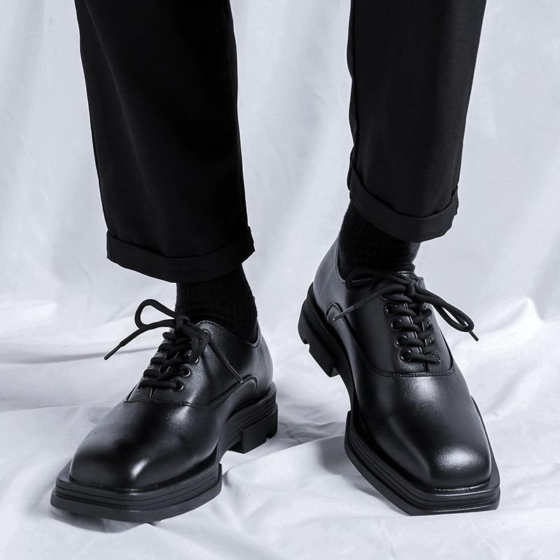 Fashion Brand Man Shoes Formal Genuine Leather Shoes for Men Lace Up Oxfords for Male Wedding Party Office Business Casual Shoe Men