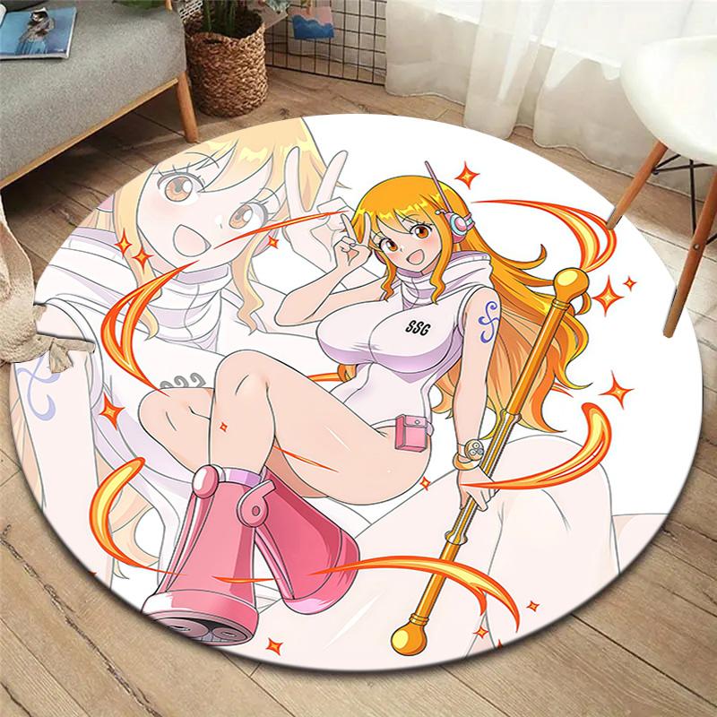 Nami Round Area Rug Carpet Rug For Living Room Bedroom Sofa Playroom Decor Nonslip Floor Mat