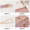 High quality diamond cylinder bag double shoulder strap niche chain diamond bag