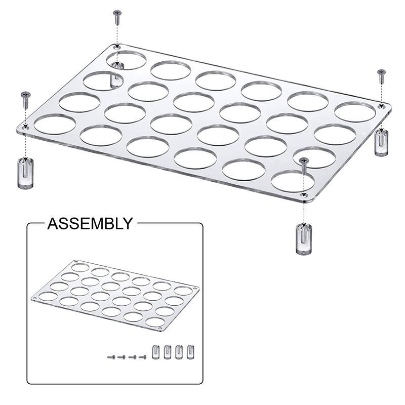 24-Slot Coffee Capsules Holder Drawer Organizer Tray Compatible With K-Cup Coffee Pods Acrylic Capsule Display Rack Home Office