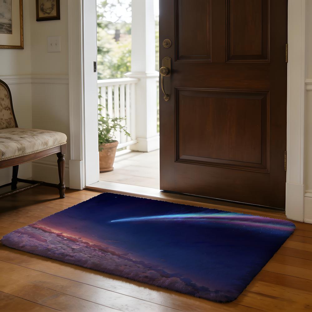 Anime Yyour Nname Hot Floor Mat Soft Flannel Absorbent Mat Non-Slip Rug Home Bedroom Bathroom