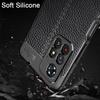 KEYSION Shockproof Case for Xiaomi POCO M4 Pro 5G Leather Texture Silicone Phone Back Cover for Redmi Note 11 5G 11 Pro+ 11T 5G