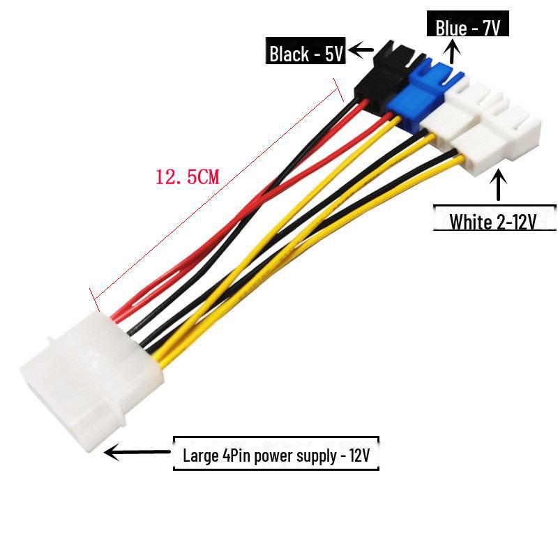 4-Pin CPU Chassis Fan Speed Control PWM Extension Cable