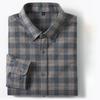 New In Shirt Plaid 100%cotton Brushed Long Sleeve Shirts for Men Slim Fit Casual Tops Hight Quality Designer Vintage Clothes