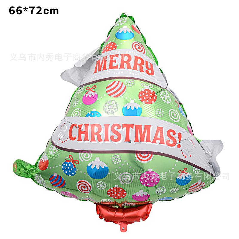 Christmas Balloons Special-Shaped Aluminum Film Balloons Santa Claus Merry Christmas Arrangements Christmas Eve Decorations