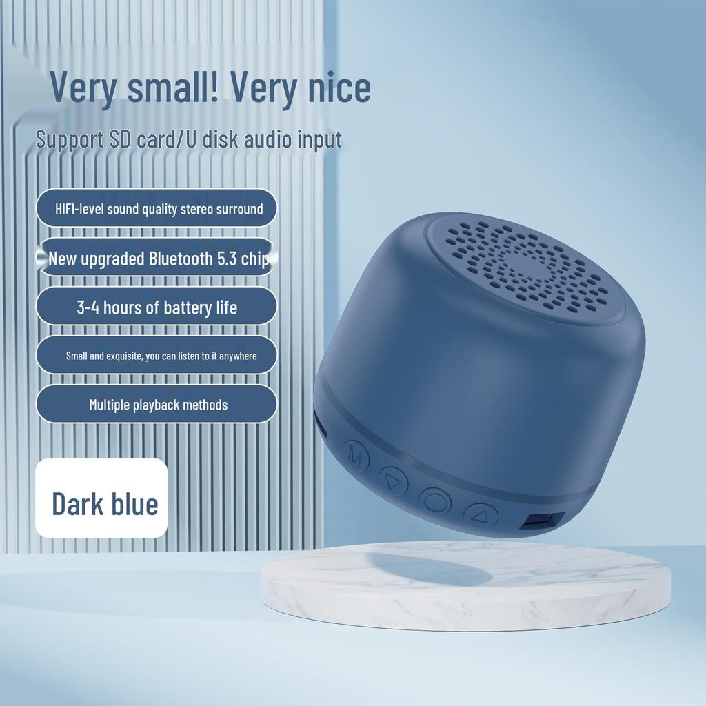 Retro bezdrátový Bluetooth reproduktor s USB a slotem pro kartu – přenosný venkovní mini mini pro notebook a domácí karaoke.