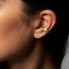 CARLIDANA A-Z Alphabet Initial 26 Letter Stainless Steel Gold Plated Cubic Zircon Paved Fashion Jewelry CZ Stone Stud Earring
