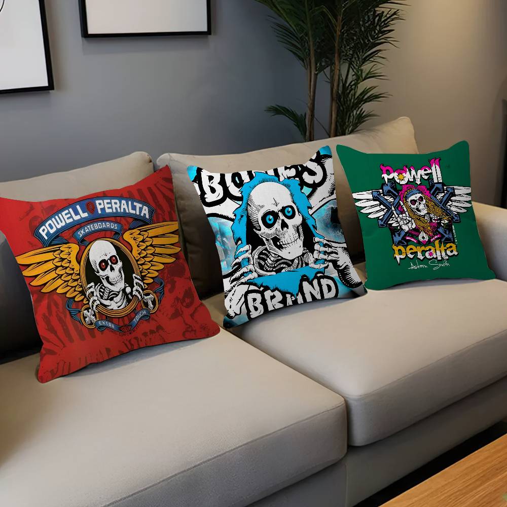 P-Powells P-Peraltas Skateboard Cartoon pillow cover sofa cushion cover home room decoration children gift