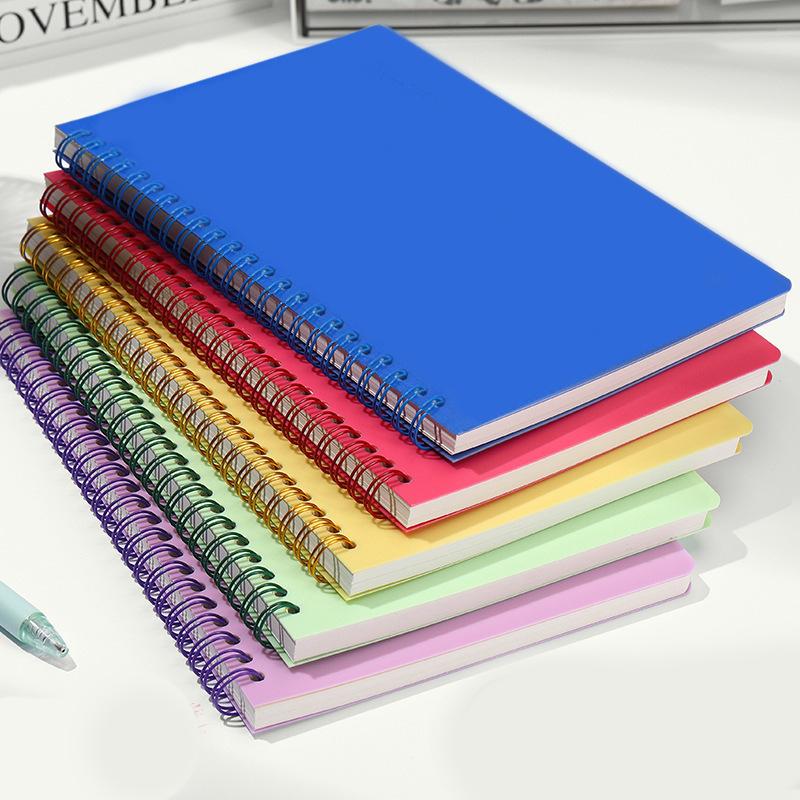 A5 Spiral Notebook 160 Pages, Thick Paper Eye Protection Lined, Writing Notebook for School College Office Diary