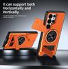 For Samsung Galaxy S21 S22 S23 S24 S25 S26 Ultra S26 Plus Luxury Plastic Rotating Magnetic Ring Holder Phone Case Shell