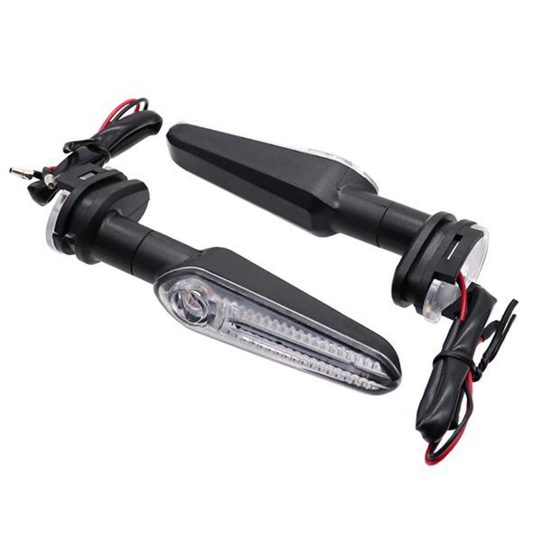 

1 Pair Motorcycle LED Turn Signals, ABS Material, Color: As Shown none