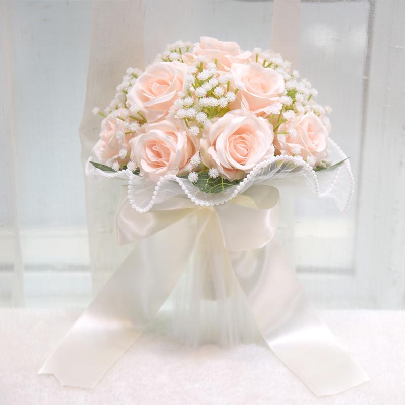 

1PC Lace Detail Bohemian-Style Photography Props Christmas Handheld Flowers Engagement Multiple Options Available розовый