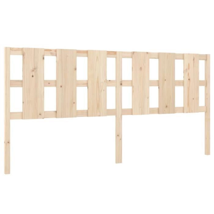 VidaXL Tête de lit 205,5x4x100 cm Bois massif de pin 818010