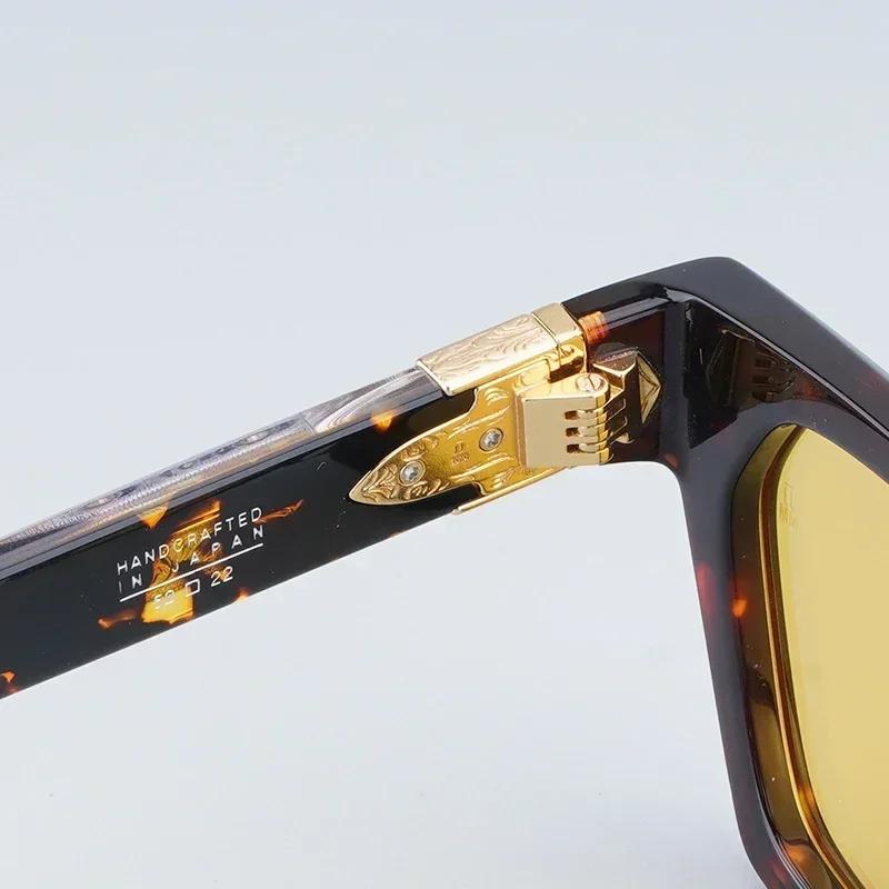 Big Square High Street Fashion Sunglasses Uv400 Designer Brand Men Classical Vintage Eyeglasses with Case