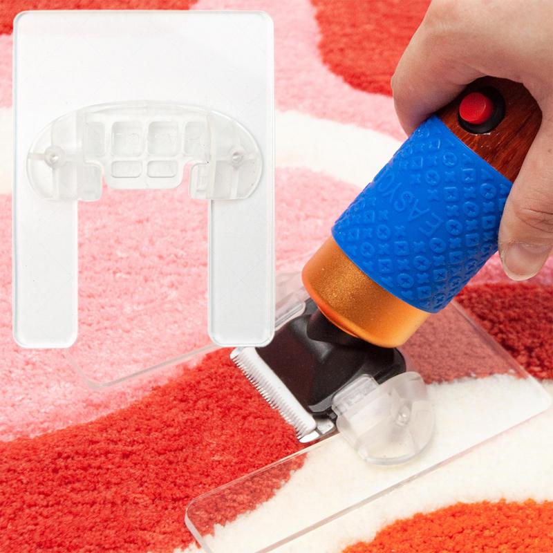 Shearing Guide for Carpet Trimmer Rug Tufting Holder Base Acrylic Shearing Machine Base Transparent Keep Rug Excluding Trimmer