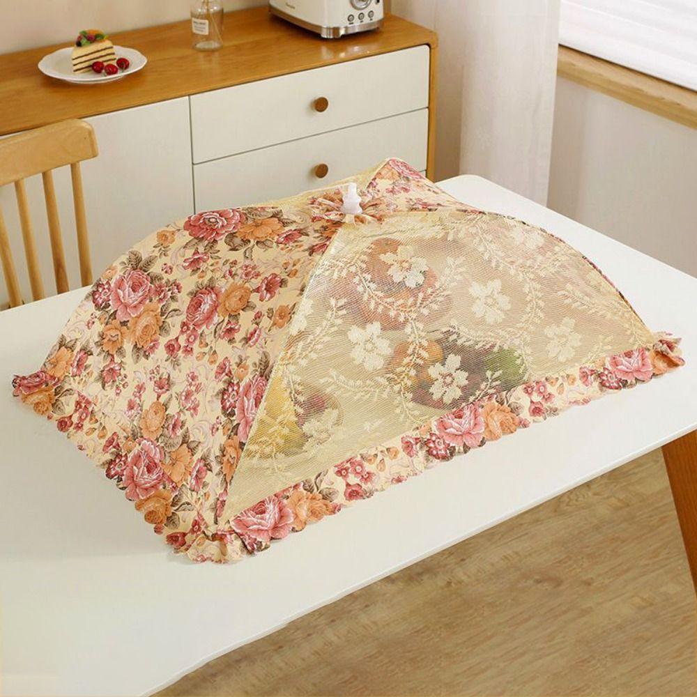 Stain Proof Food Cover Umbrella Shape Meal Cover Multifunction Dish Cover  Picnic