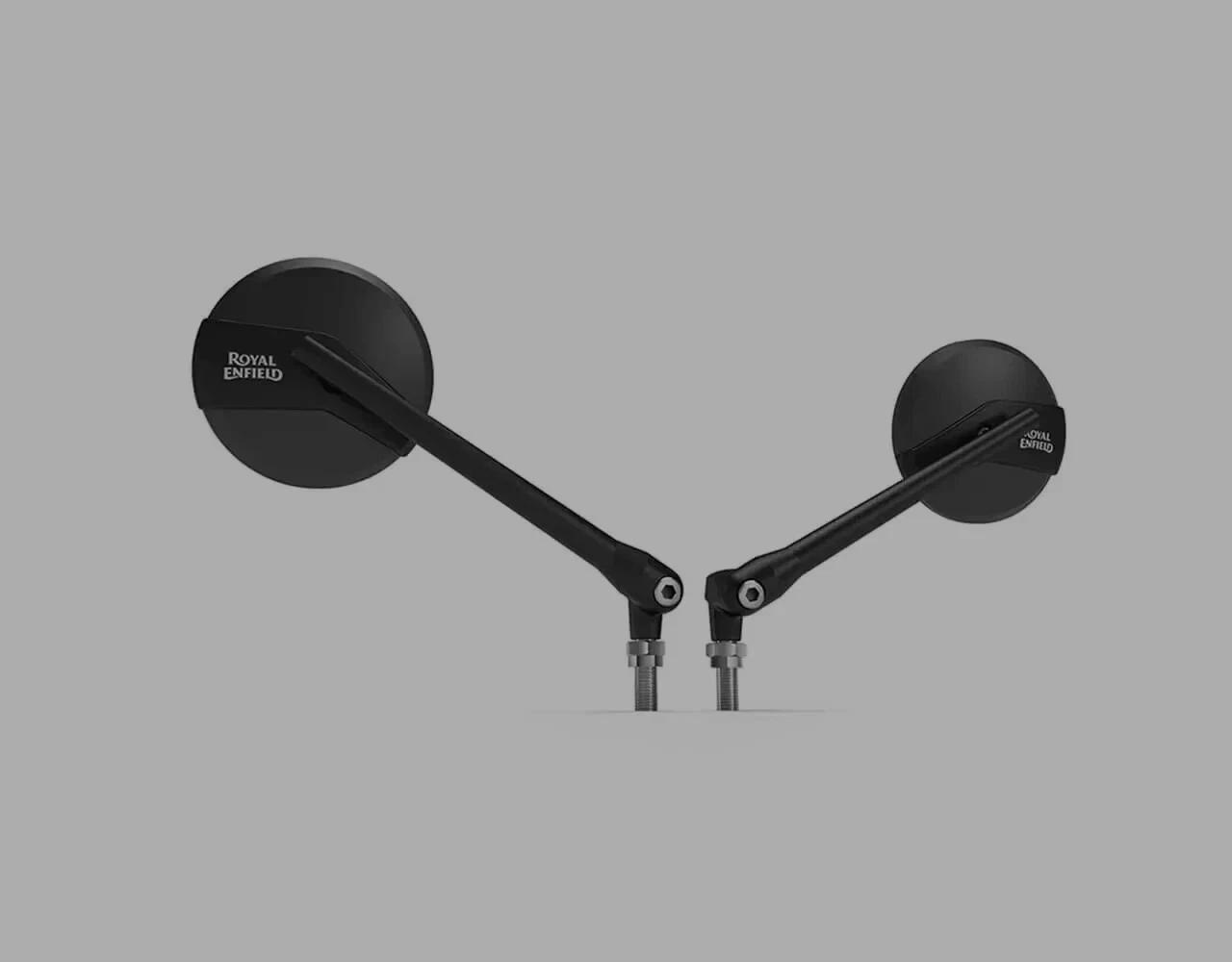 Touring Mirrors Aluminium Black Fit for Royal Enfield Models