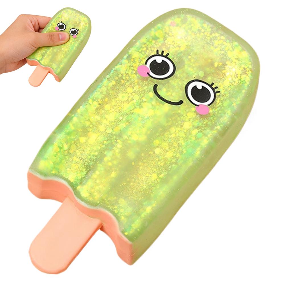 Squishy Glitter Popsicle Stick Fluffy Ice Cream Fidget Kids Toy Cute Fun Soft Stress Relief Toys Fun Fidget Toy Cute Toy