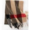 Plaid Scarf for Women 100% Wool Shawl All-Match Tassel Warm Comfortable Luxury Clothes New Fashion Autumn Winter Scarves