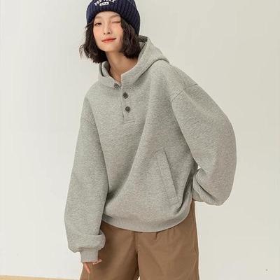2025 Trendy Women's Hooded Sweatshirt: New Spring/Autumn, High-End, Loose, Casual Style, Unisex Design