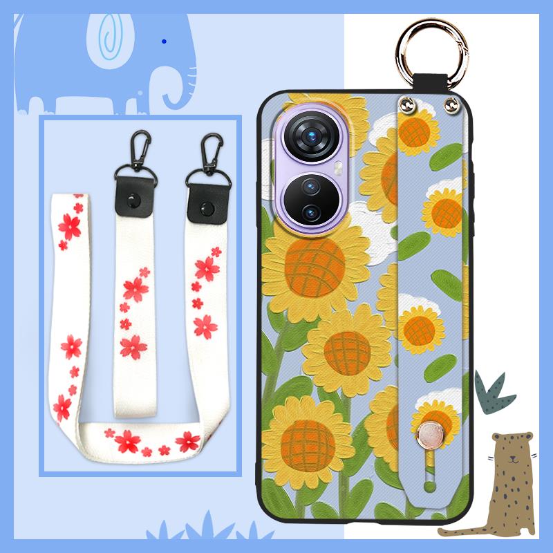 Soft case Phone Holder Phone Case For Blackview A200 Pro Waterproof Back Cover Oil Painting Dirt-resistant Protective