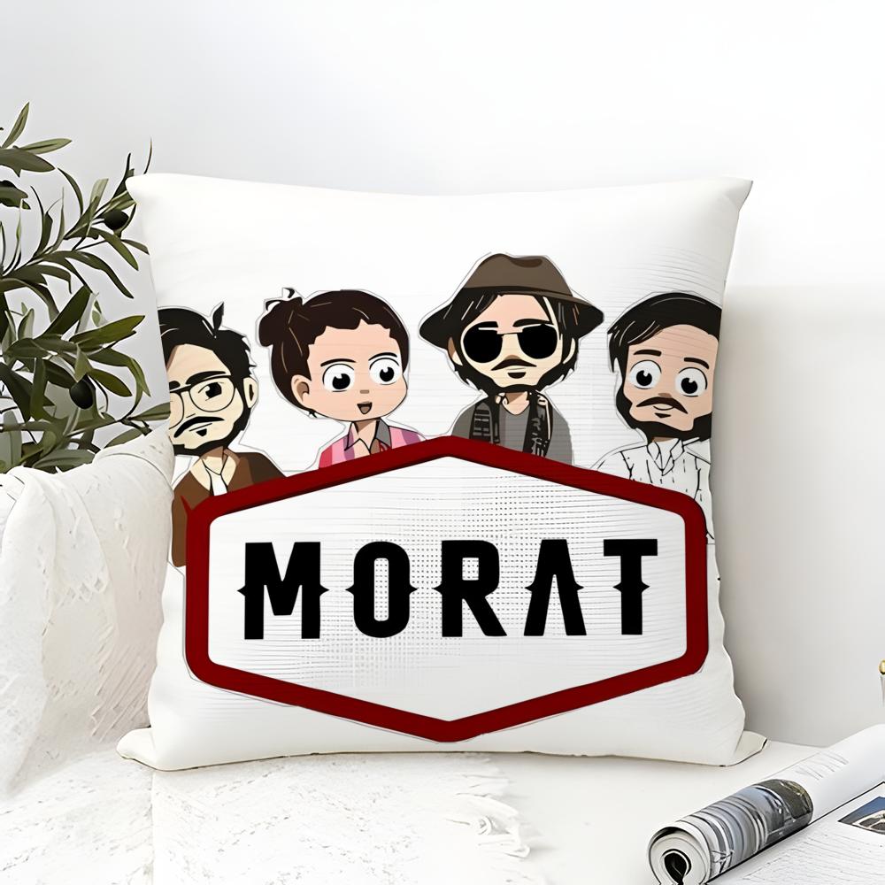Rock Music M-Morat Band 4 Pillow Case Linen Pillow Case Sofa Home Decor Cushion Cover Cushion Cove