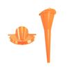 HDBUBALUS Funil de Enchimento de Cárter de Motocicleta 9" Conjunto de Enchimento de Óleo da Tampa Primária para Harley Laranja
